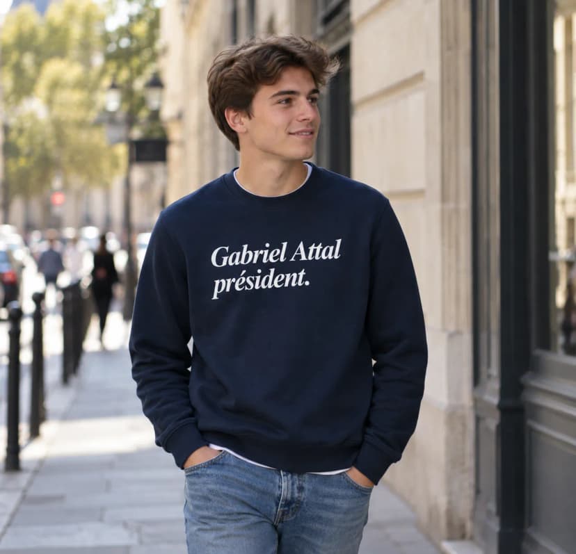 Sweat Gabriel Attal Président — Attal 2027