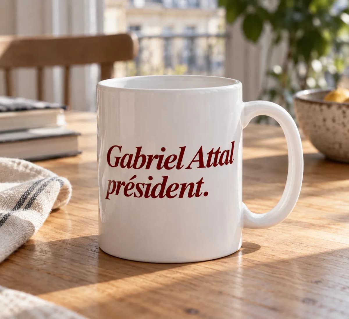 Mug Gabriel Attal Président — Attal 2027