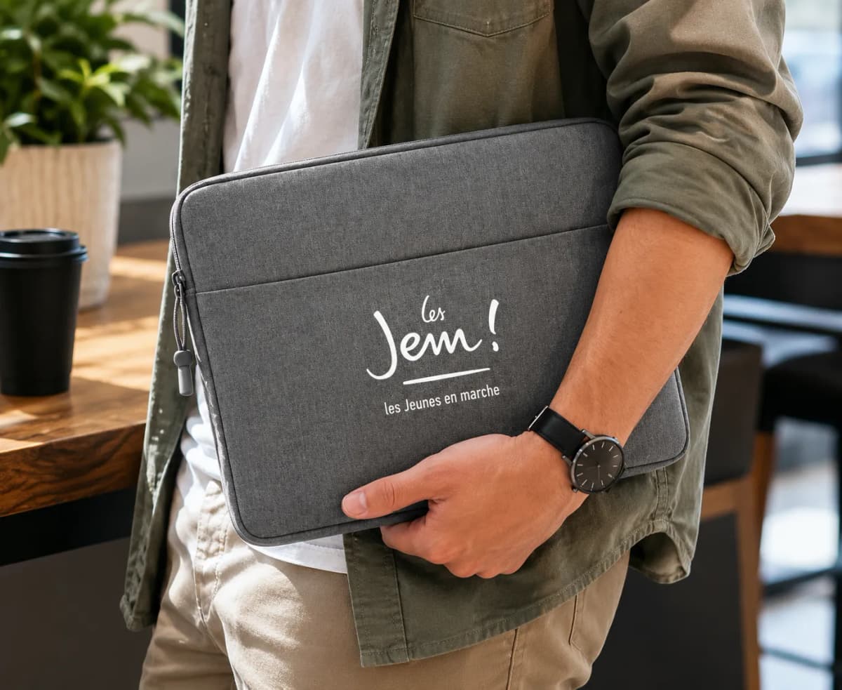 HOUSSE ORDINATEUR 15" LOGO
