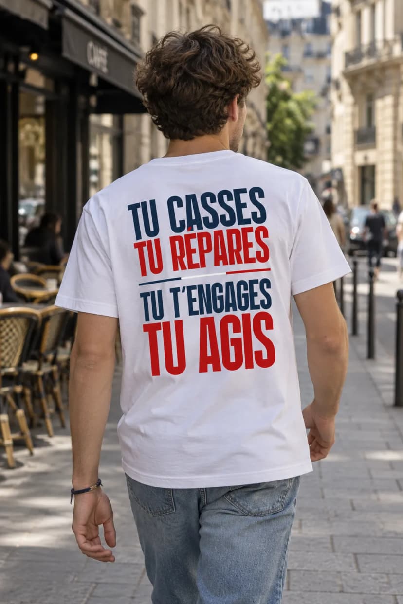 Tee-shirt Tu casses Tu répares 2 — Attal 2027