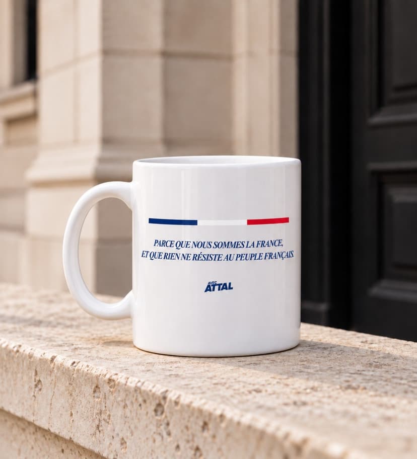 Mug "Parce que nous sommes la France" — Attal 2027